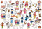 Fien en Teun stickers BT192404 - Set van 50 papieren stickers - Veilig en kindvriendelijk