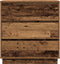 vidaXL - Nachtkastje - met - LED - in - Oude - Hout - 71x34,5x75 - cm