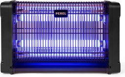 Perel Elektrische UV Insectenverdelger - 2800V Spanningsrooster - Stille Vliegenlamp 80 m²