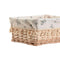 Wasmand Home ESPRIT Natuurlijk vlechtwerk Shabby Chic 36 x 25 x 16 cm 4 Onderdelen