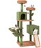 SureDeal® - Cactus Krabpaal - 160 cm - Pluche - Sisal - 4 Niveaus - Groen/Bruin - Anti-kantelband