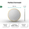 Mirlux Badkamerspiegel - Wandspiegel Rond - LED Verlichting - Verwarming - Goud Frame - 80CM