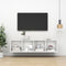 vidaXL - Tv-wandmeubel - 37x37x142,5 - cm - bewerkt - hout - hoogglans - wit