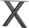 WOOOD Tablo Industrial X-poot 1 stuks - Metaal - Zwart - 72x79x10