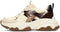 POSH by Poelman GIGI - Dames Sneakers - Chunky zool 5 cm - Bruin met Beige