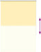 vidaXL - Rolgordijn - verduisterend - 100x175 - cm - stofbreedte - 95,7 - cm - geel