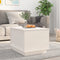 vidaXL - Salontafel - 40x50x35 - cm - massief - grenenhout - wit