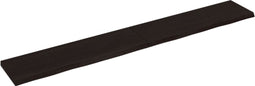 vidaXL - Wastafelblad - 200x30x(2-4) - cm - behandeld - massief - hout - donkerbruin