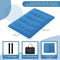 Costway Futonmatras - Wasbare Hoes - Draagtas - 203 x 137 x 10 cm - Blauw