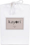 Kayori Kyoto - SplittopHSL - Dubbel-jersey hoeslaken - Wit 140-160/200-220cm