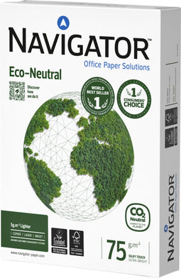 Kopieerpapier navigator eco-neutral a4 75gr wit | 5 stuks