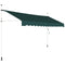 Coast Zonnescherm - 400 cm Breed - Hoogteverstelbaar 200-300 cm - Groen