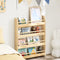 SoBuy KMB08-K-N - Kinderboekenkast - 4 niveaus - Houtkleur 60 x 12 x 80 cm