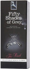 Fifty Shades of Grey The Pinch - Verstelbare Tepelklemmen - Zwart/ Zilver