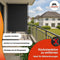 Style 120 cm - Balkonscherm - Wasbare bekleding - Zand