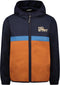 Moodstreet Jongens Jas - Zomerjack - Colorblocking - Navy/Oranje/Blauw - Maat 110