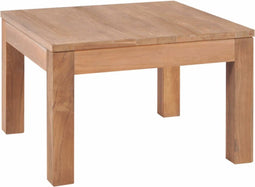 vidaXL - Salontafel - 60x60x40 - cm - teakhout - met - natuurlijke - afwerking