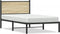 vidaXL - Bedframe - zonder - matras - metaal - sonoma - eikenkleurig - 107x203 - cm