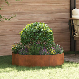 vidaXL - Tuinplanten - 5 - stuks - 80x80x20 - cm - Cortenstaal