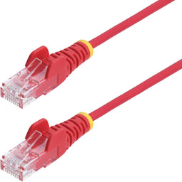 StarTech.com - CAT6 Ethernet Kabel - 2m Dunne Snagless 100W PoE UTP LSZH 28AWG Rood