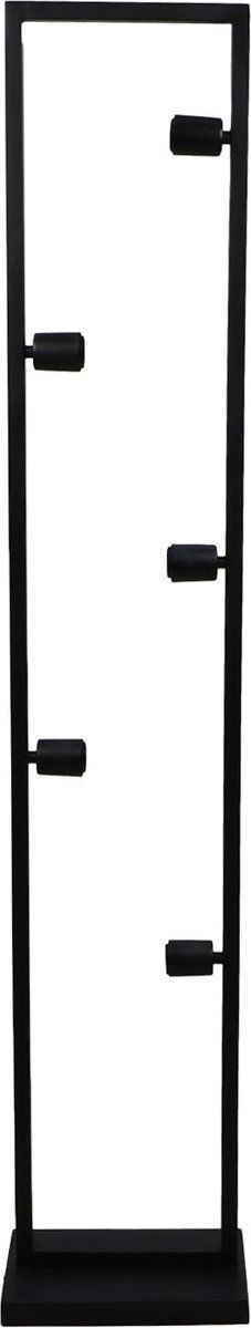 HSM Collection - Vloerlamp open frame 5-lichts - 30x20x158 - Gepoedercoat zwart - Metaal