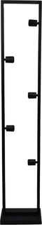 HSM Collection - Vloerlamp open frame 5-lichts - 30x20x158 - Gepoedercoat zwart - Metaal