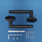 Nevana - Deurklink - Complete set - RVS - Mat zwart (1 paar)