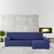 Hoes voor chaise longue met lange armleuning rechts Eysa ULISES Blauw 170 x 110 x 310 cm