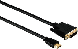 Hama HDMI-DVI/D kabel - 2 m - Verguld - Zwart