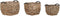 Basket spelset DKD Home Decor Hout Koloniaal Vezel (46 x 46 x 40 cm)