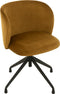J-Line stoel Turn/Up/Down - fluweel - oker