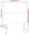 vidaXL - Hoofdbord - Kunstleer - 80x5x118/128 cm - Wit