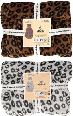 Apollo Ladies Huggle Hoodie Print Bruin
