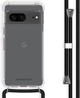 iMoshion Hoesje Geschikt voor Google Pixel 7 Hoesje Met Koord - iMoshion Backcover met koord - Zwart