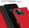 Selencia iPhone 15 Pro Max - Echt Lederen Bookcase - 3 Pashouders - Rood