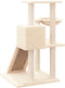 vidaXL - Kattenmeubel - met - sisal - krabpalen - 82 - cm - crèmekleurig