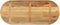 vidaXL - Tafelblad - ovaal - 120x60x3,8 - cm - massief - ruw - mangohout