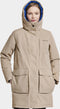Didriksons LEYA WNS PARKA 2 - Dames Outdoor parka - Gewatteerd - Beige