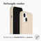 Accezz iPhone 13 - Liquid Silicone Backcover - Schokabsorberend - Beige