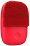 InFace Facial 2 Reinigingsborstel Sonic Cleanser-Wash IPX7 Waterproof Silicone Facial Cleaning Brush upgrade-versie-Rood