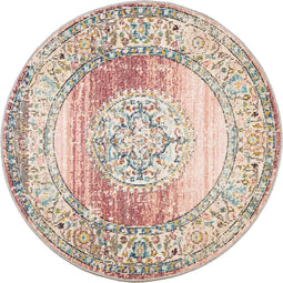 vidaXL - Vloerkleed - ARBIZU - binnen - en - buiten - vintage - stijl - Ø - 200 - cm