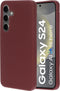 Mobiparts Samsung Galaxy S24 - Silicone Cover - Soft-touch - Plum Red