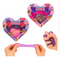 3 knijphartjes glitter - 4,5 - 6,5 cm - populaire kleuren