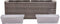 vidaXL - Plantenbak - verhoogd - 30x30x80 - cm - poly - rattan - bruin