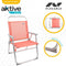 Vouwbare Stoel Aktive Flamingo Koraal 48 x 88 x 50 cm (4 Stuks)