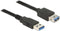 Delock 85058 - USB verlengkabel - USB 3.0 - 500 cm - Zwart