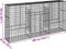 vidaXL - Schanskorf - 300x50x150 - cm - gegalvaniseerd - ijzer - zilverkleurig