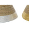 Kerstboomrok DKD Home Decor Vezel Zeegras (57 x 57 x 28 cm) (3 Stuks)