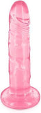 Pure Jelly L - Realistische Dildo met Zuignap - 18 x 3.5cm - Roze