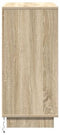 vidaXL - Sideboard - met - LED - in - Sonoma - Eik - 71x34,5x75 - cm - Kunststof